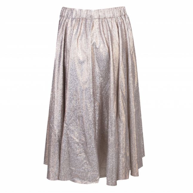 Womens Camel Gold Vilena Sparkle Midi Skirt