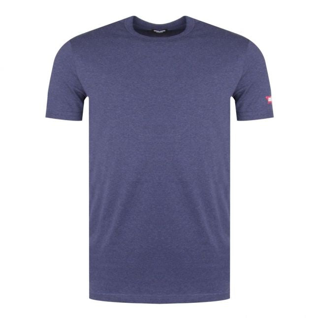 Mens Navy Maple Arm S/s T Shirt