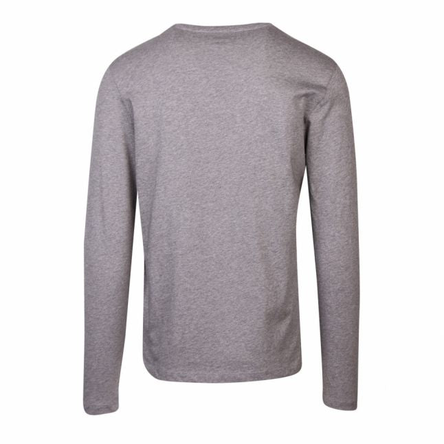 Casual Mens Light Grey Tacks L/s T Shirt