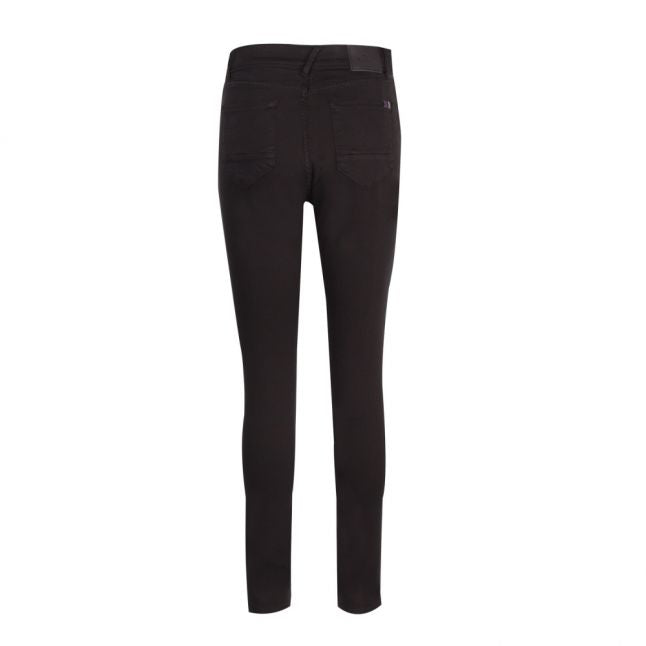 Womens Black Cotton Skinny Fit Jeans