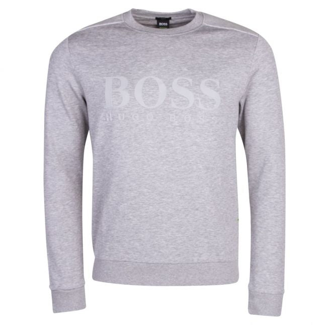 Athleisure Mens Light Grey Salbo Crew Sweat Top