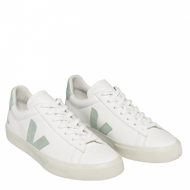 Mens White/Matcha Chromefree Leather