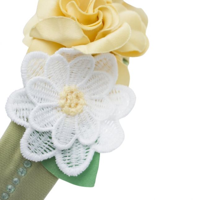 Girls Yellow Floral Headband