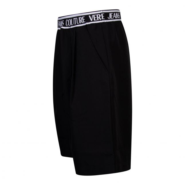 Mens Black Technical Canvas Shorts