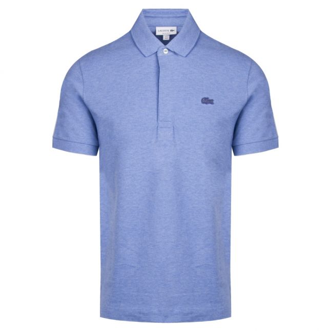 Mens Blue Chine Paris Stretch Regular Fit S/s Polo Shirt