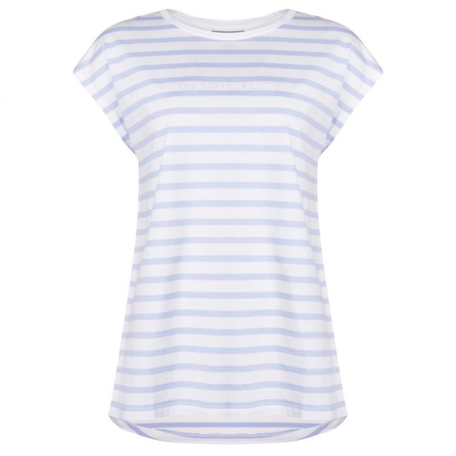 Womens Chambray Blue Tika-44 Striped S/s T Shirt