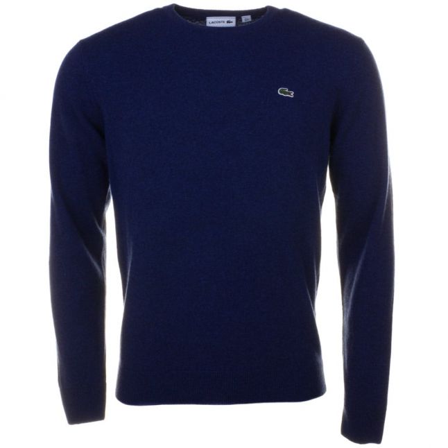 Mens Waterfall Wool Crew Knitted Jumper