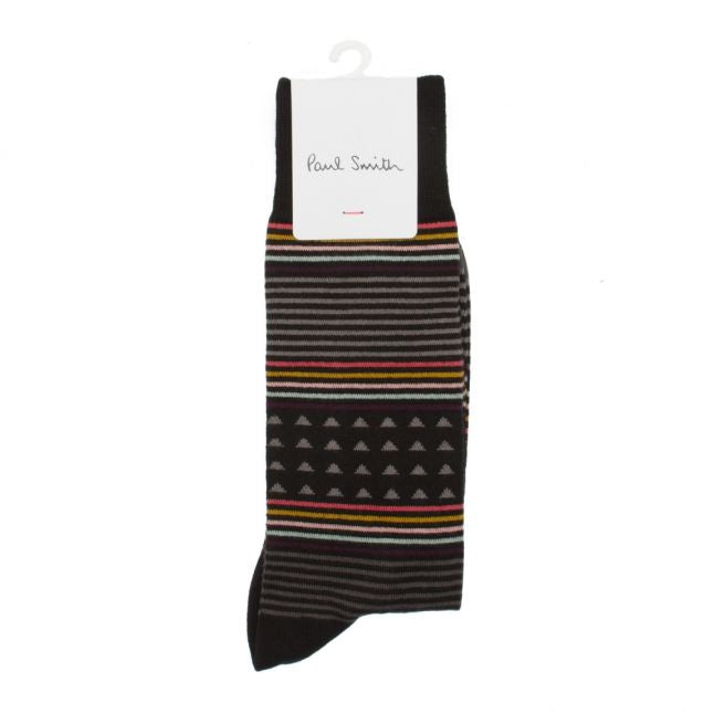 Mens Black Jack Stripe Socks