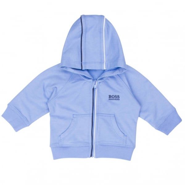 Baby Pale Blue Hooded Zip Sweat Top