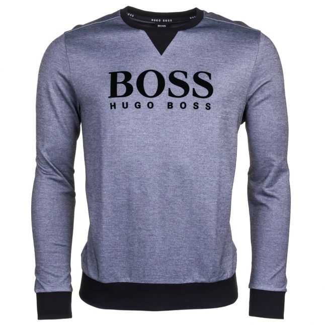 Mens Black Loungewear Crew Sweatshirt