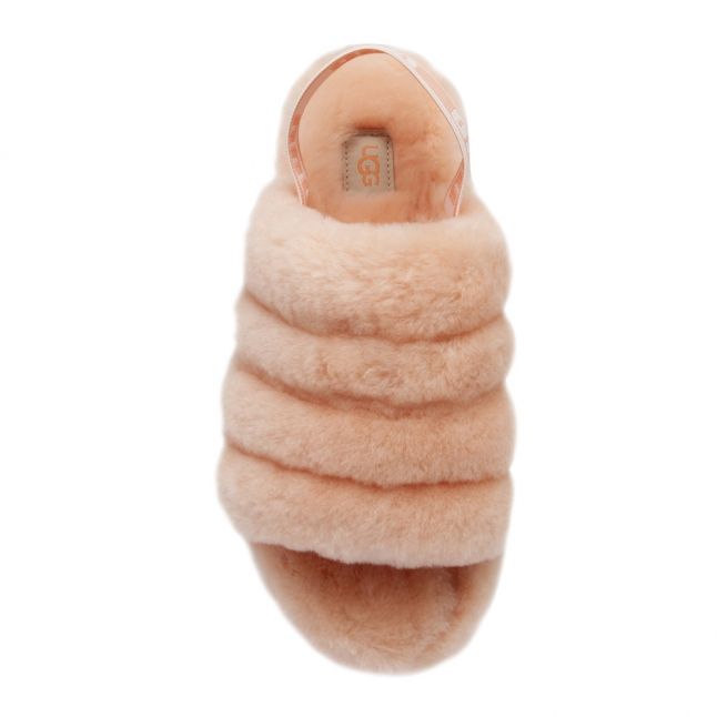 Womens Beverly Pink Fluff Yeah Slide Slippers