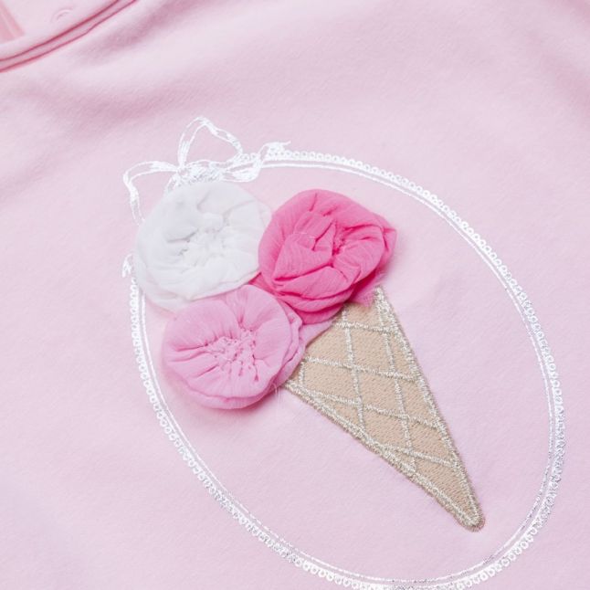 Girls Rose Ice Cream Cone S/s T Shirt