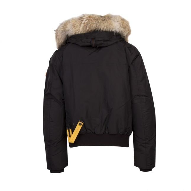 Mens Pencil Gobi Fur Hooded Bomber Jacket