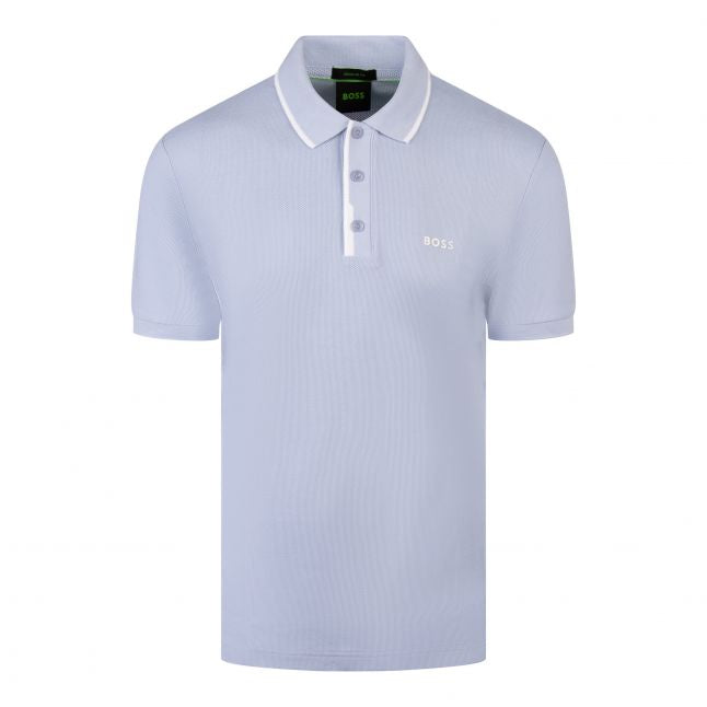 Mens Light Purple Paddy 2 Tipped Reg S/s Polo