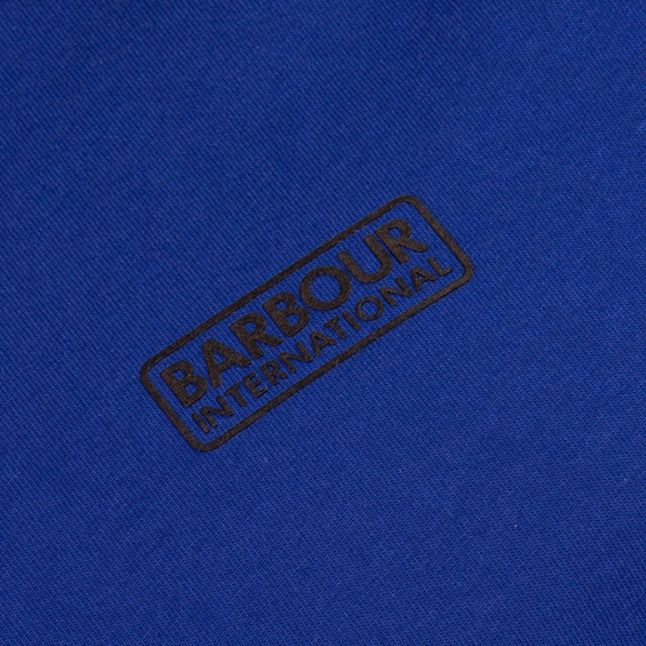 Mens Blue Small Logo S/s Tee Shirt