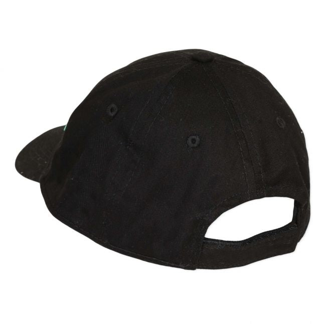 Boys Black Multicolour Logo Cap