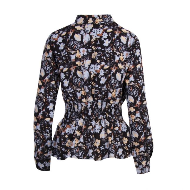 Womens Black Visunita Floral Blouse