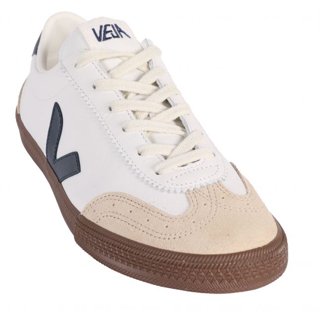 Mens White/Nautico/Bark Volley Trainers