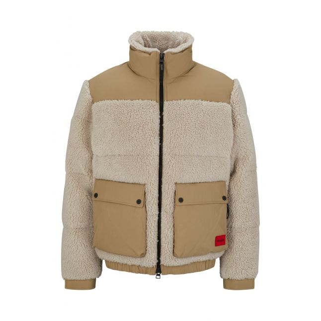 Mens Beige Beddy2341 Padded Jacket