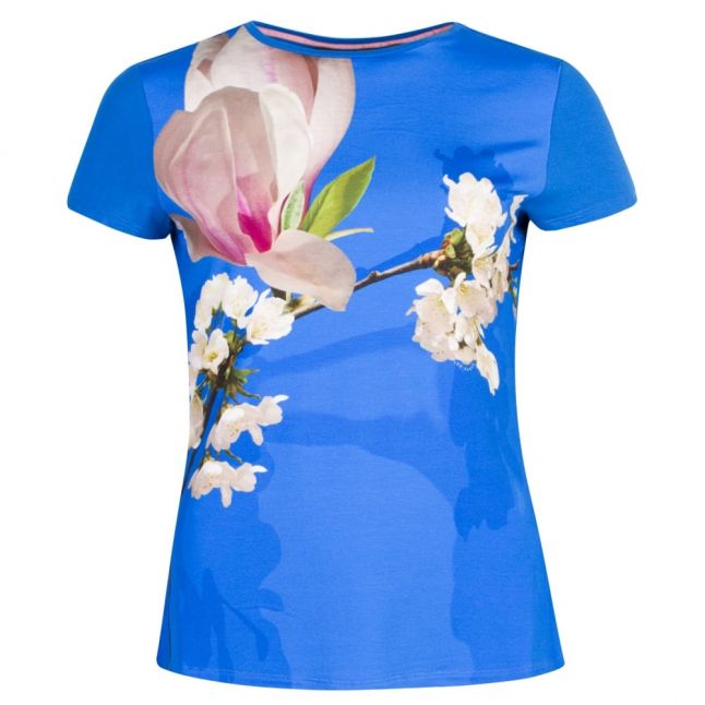 Womens Bright Blue Aeesha Harmony Fitted S/s T Shirt