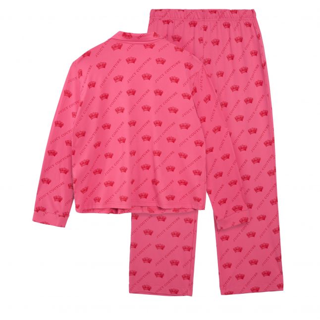 Womens Pink/Red Estelle + Nolan PJ Set