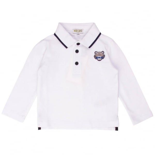 Boys Optic White Polo 2 L/s Polo Shirt