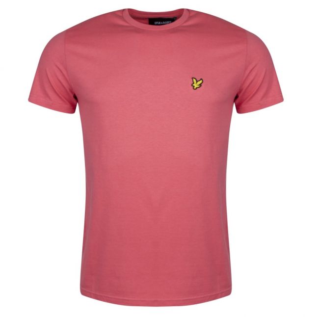 Mens Sunset Pink Crew Neck S/s T Shirt