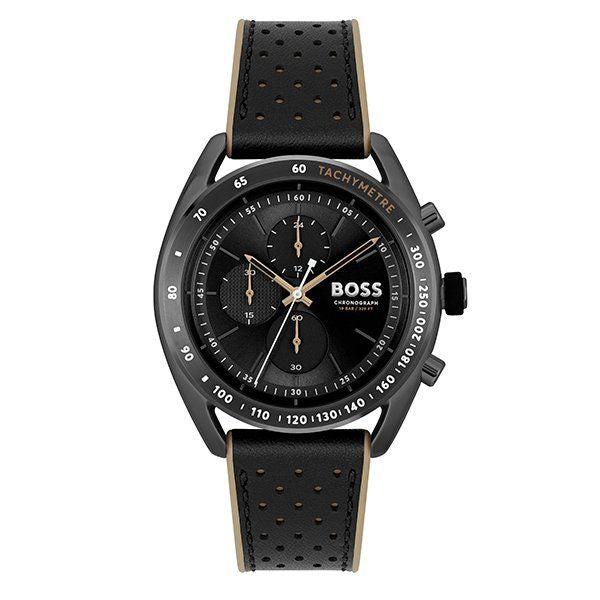 Mens All Black Center Court Watch