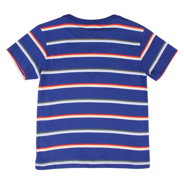 Boys Blue Multi Stripe S/s T Shirt