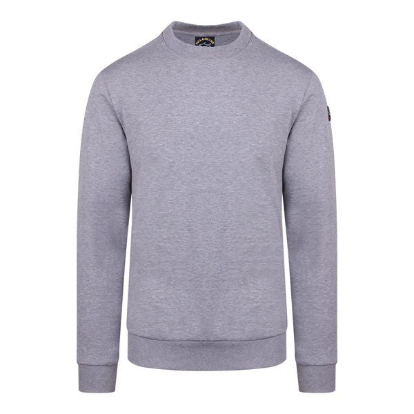 Mens Grey Melange Classic Crew Sweatshirt