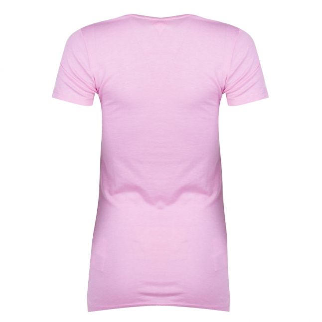 Womens Lilac Chiffon Script S/s T Shirt