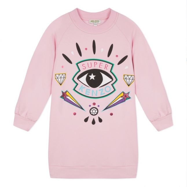 Junior Girls Bubble Pink Gaby Icon Eye Dress