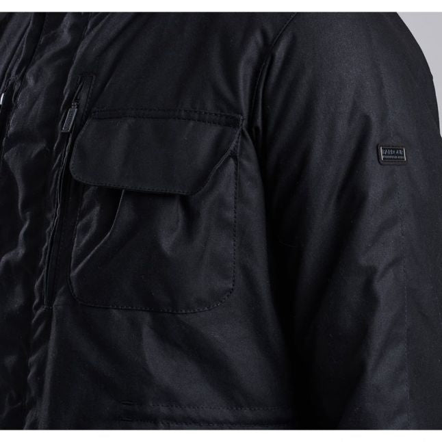 Mens Black Delta Waxed Jacket