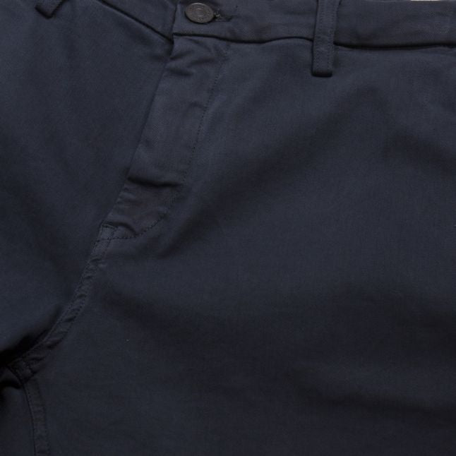 Mens Navy Zeumar Hyperflex Slim Chinos