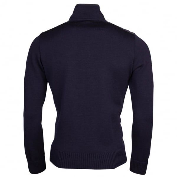 Paul & Shark Mens Navy Half Zip Shark Fit Knitted Jumper