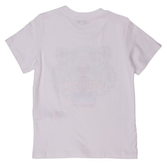 Boys White Tiger 5 S/s Tee Shirt