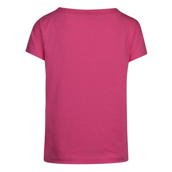 Womens Love Moschino Fuschia Open Heart S/s Tee