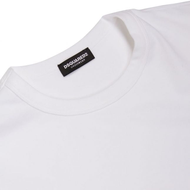 Mens White Arm Logo S/s T Shirt