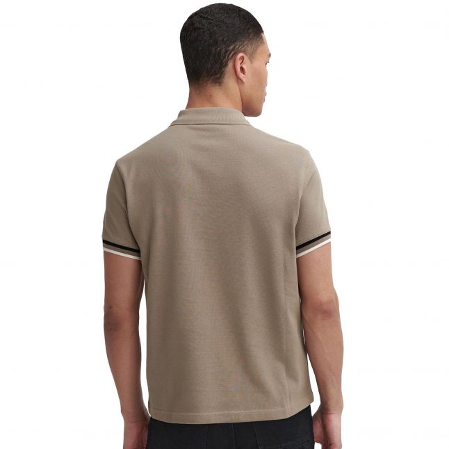 Mens Brindle Buxton Zip Neck S/s Polo