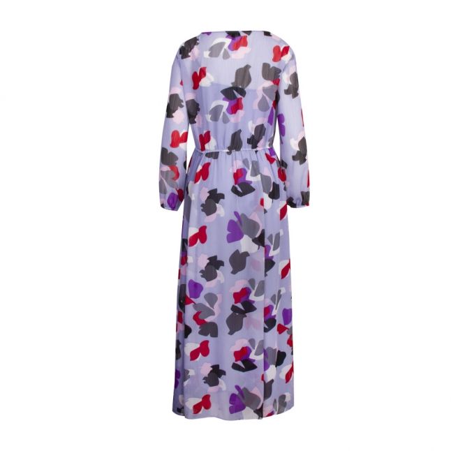 Womens Lilac Petal Chiffon Maxi Dress