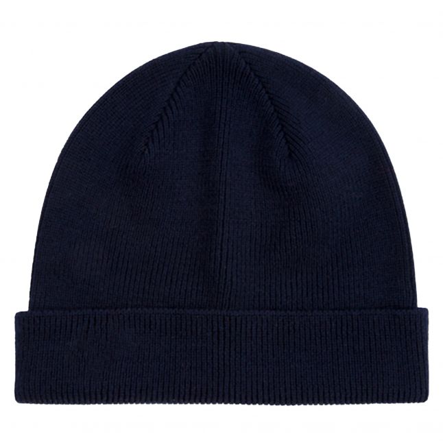 Mens Paul Smith Navy Zebra Beanie Hat