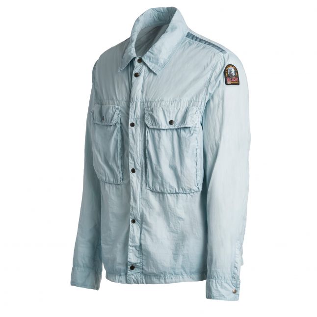 Mens Pastel Blue Jannik Nylon Overshirt