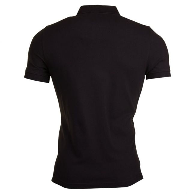 Mens Black Logo Badge S/s Polo Shirt