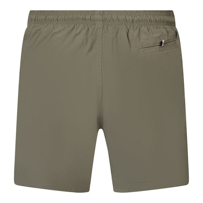 Mens Dark Beige Octopus Swim Shorts