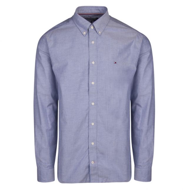 Mens Blue Quartz Organic Oxford L/s Shirt