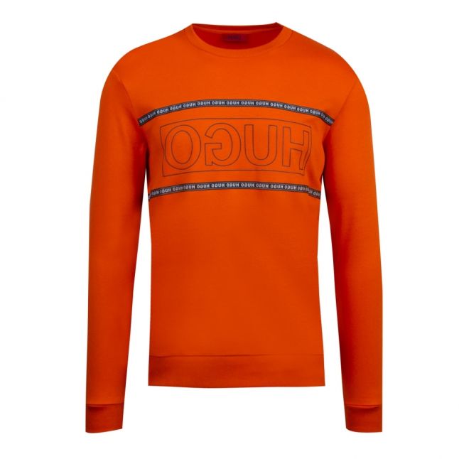 Mens Dark Orange Dicago193 Crew Sweat Top