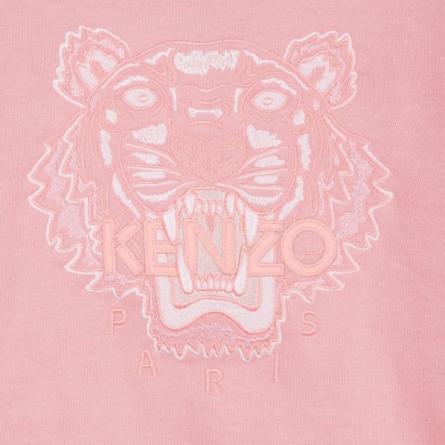 Girls Light Pink Iconic Tiger JG Sweat Top