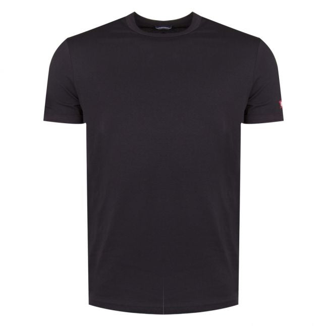 Mens Black Maple Arm S/s T Shirt