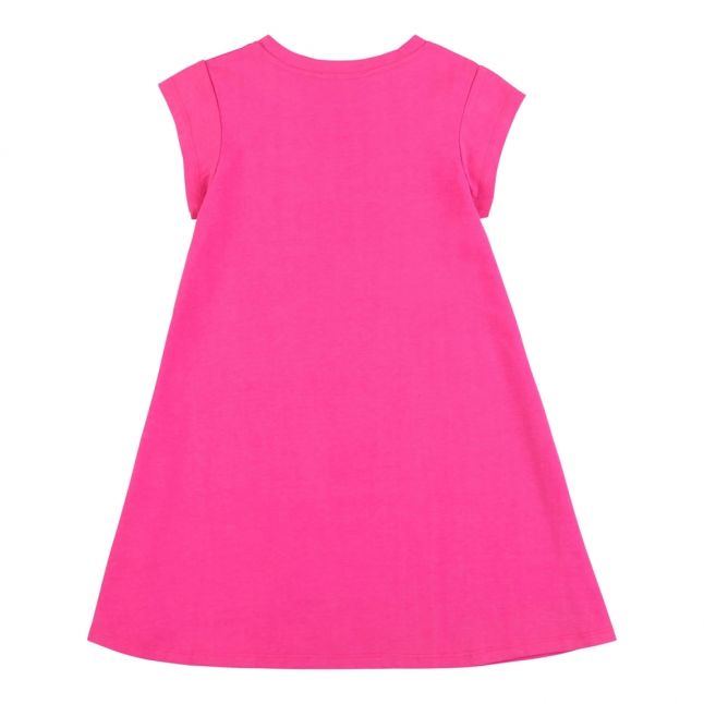 Girls Pink Logo T Shirt Dress