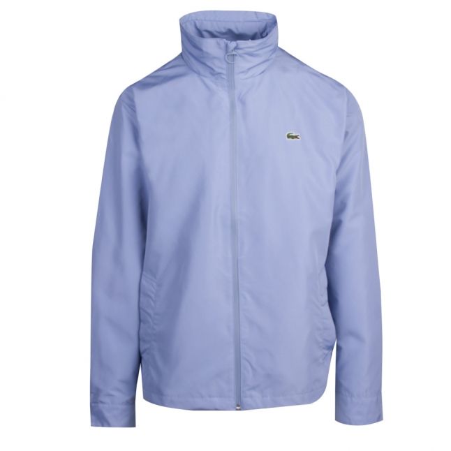 Mens Pale Blue Branded Zip Thru Jacket